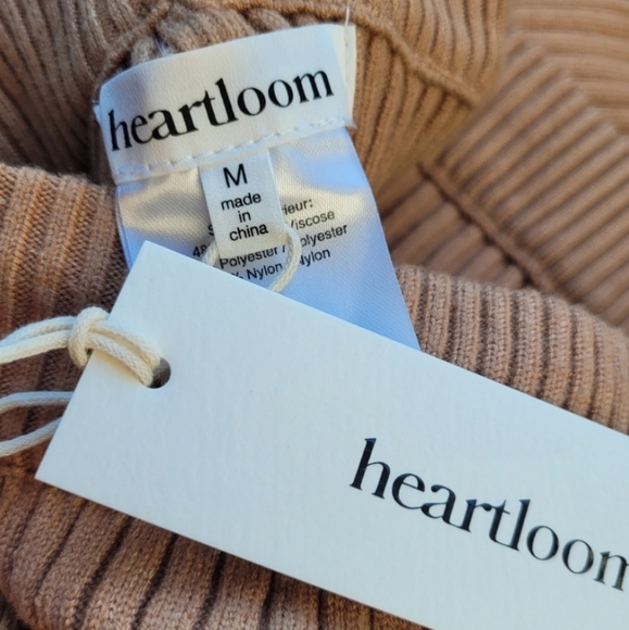 COPY - REVOLVE HEARTLOOM VERNA RIBBED KNIT PANTS IN CAMEL - Picture 4 of 7